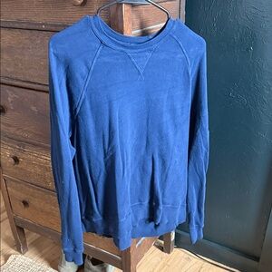 THE GREAT. Women's Blue Crewneck Sweater